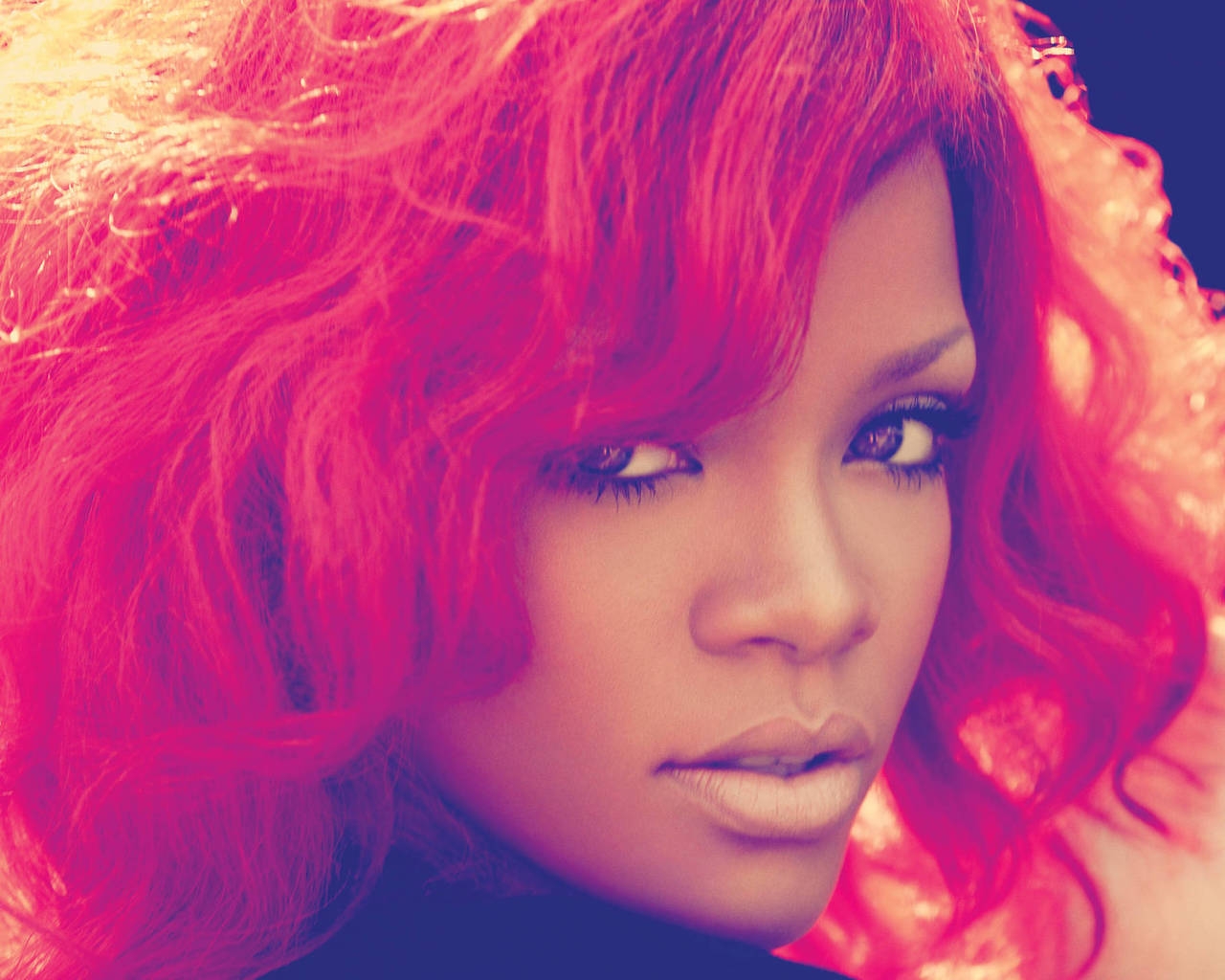Rihanna Red Hair for 1280 x 1024 resolution