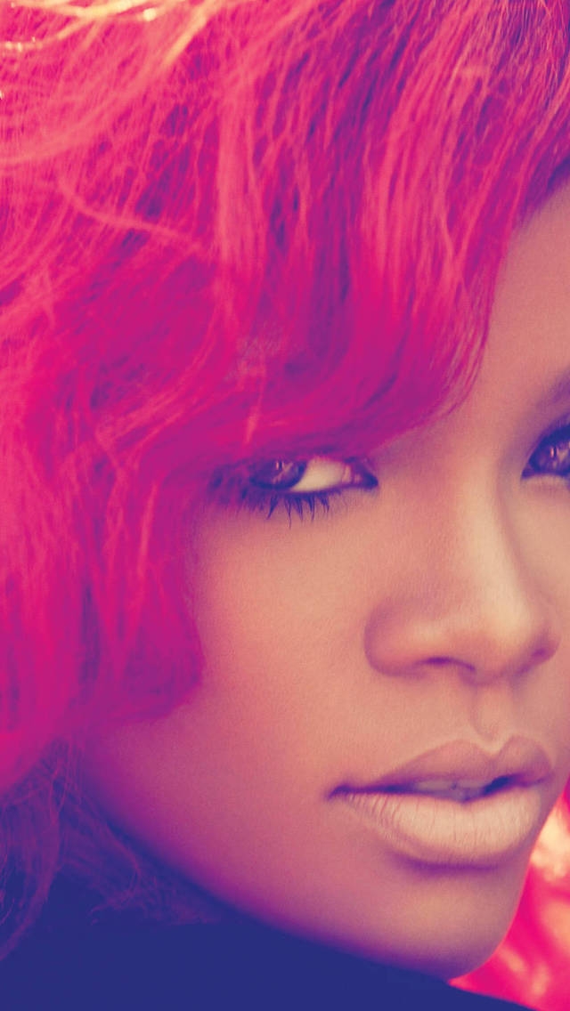 Rihanna Red Hair for 640 x 1136 iPhone 5 resolution