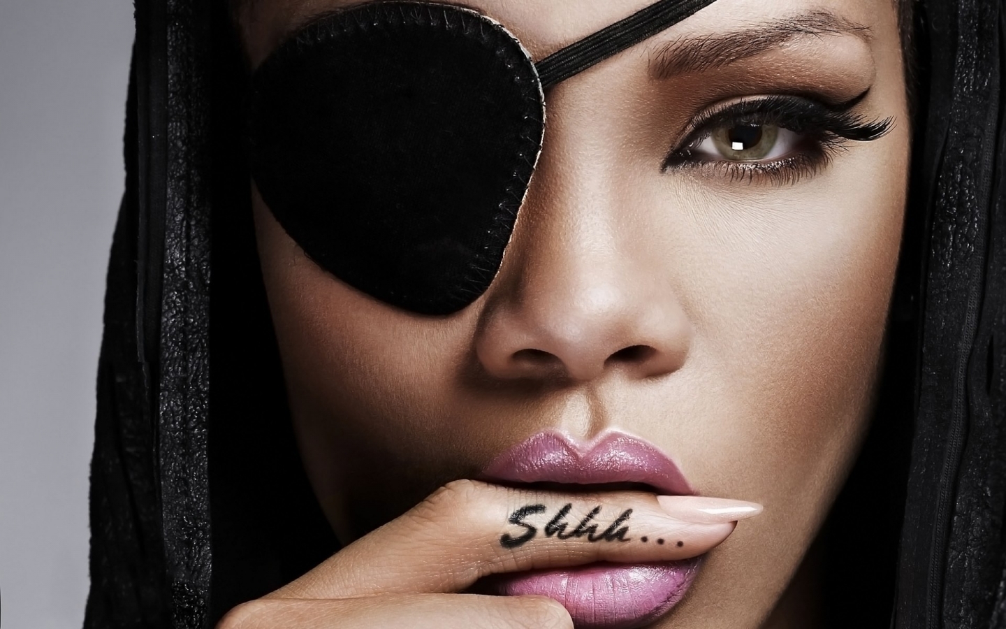 Rihanna Shhh Tattoo for 1440 x 900 widescreen resolution