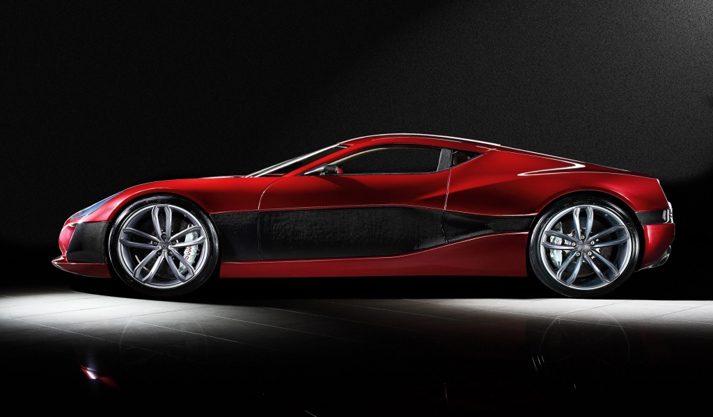 Rimac Concept One Side View for 1024 x 600 widescreen resolution