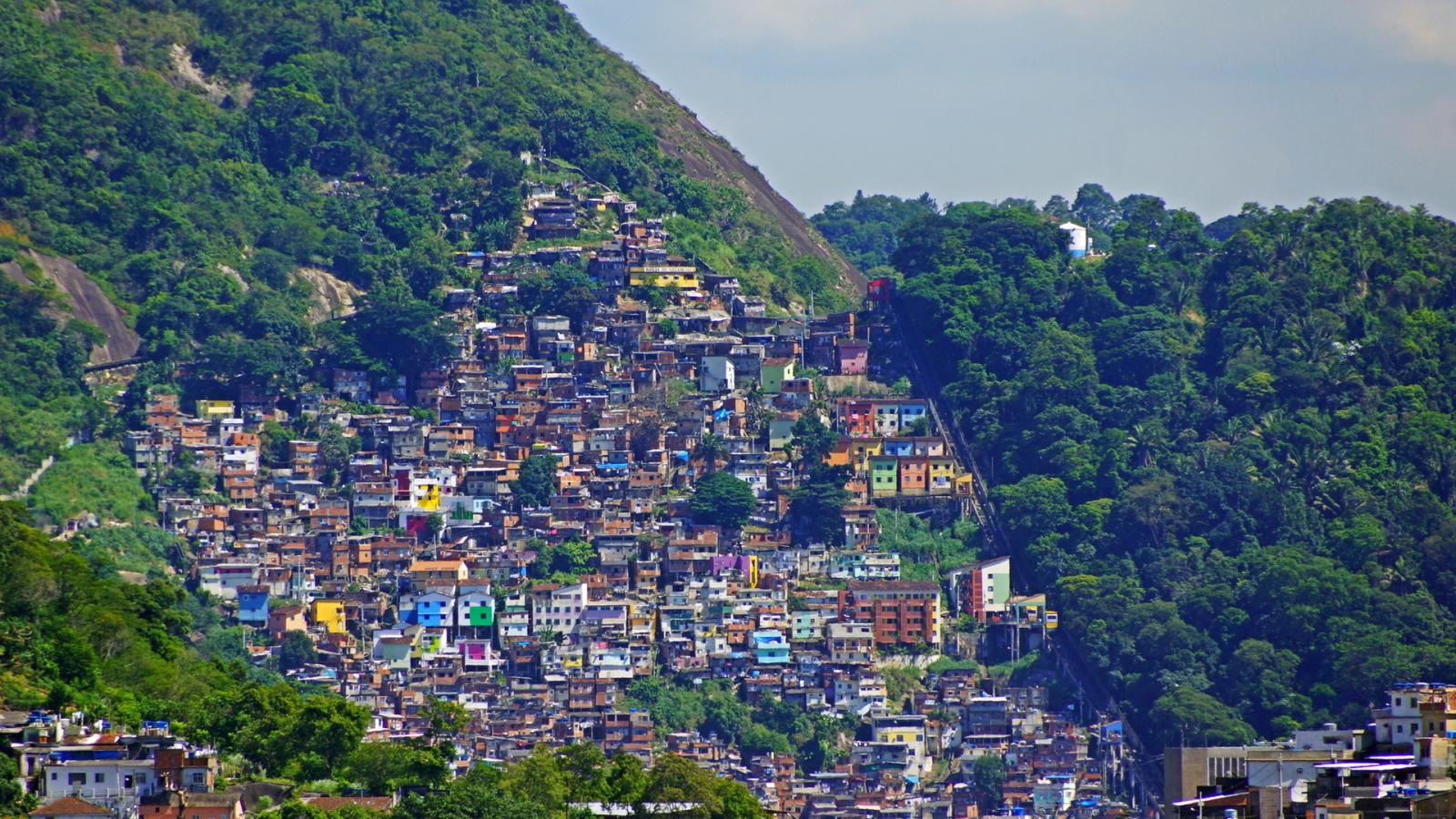 Rio de Janeiro Mountains Houses for 1600 x 900 HDTV resolution