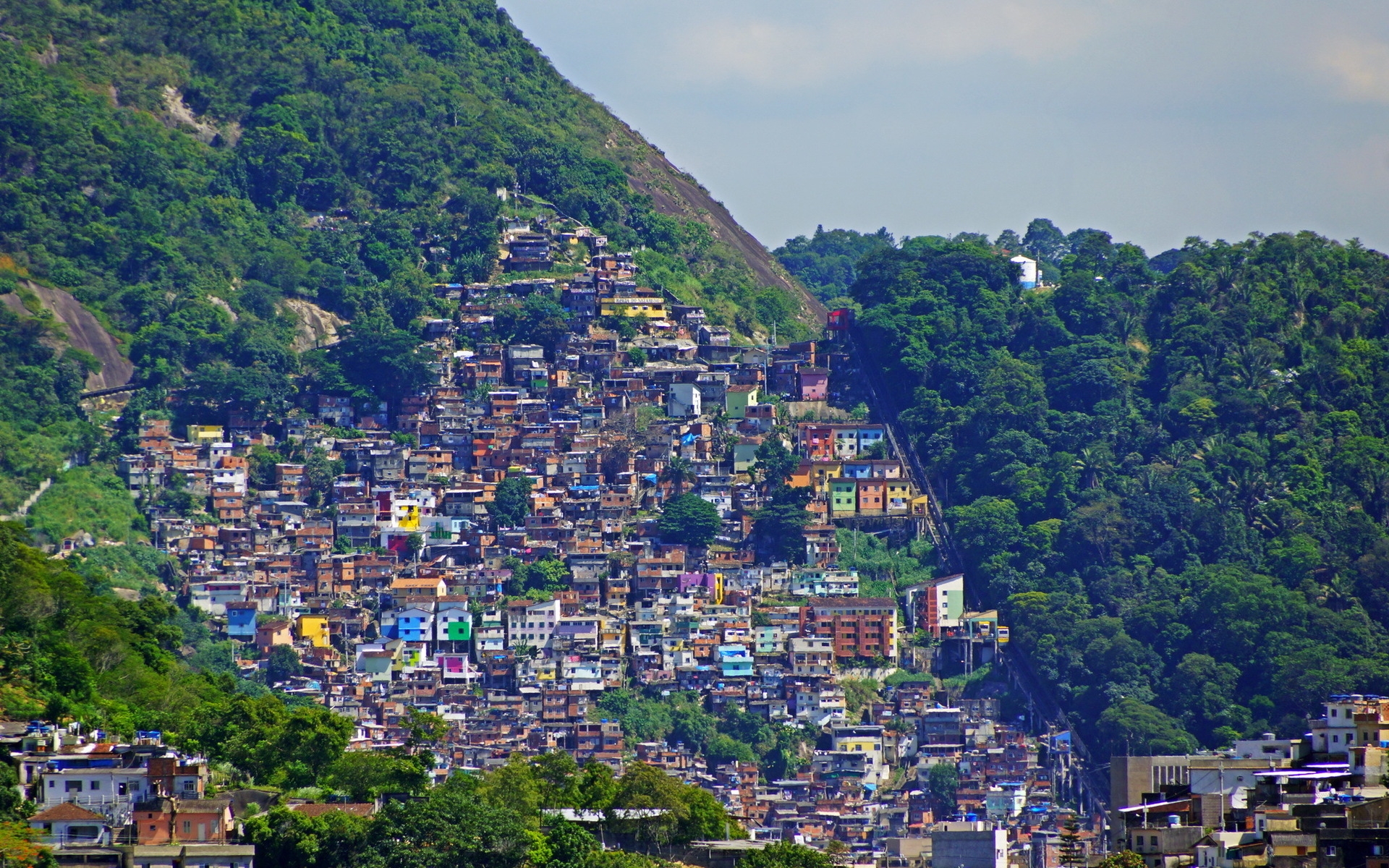 Rio de Janeiro Mountains Houses for 1920 x 1200 widescreen resolution