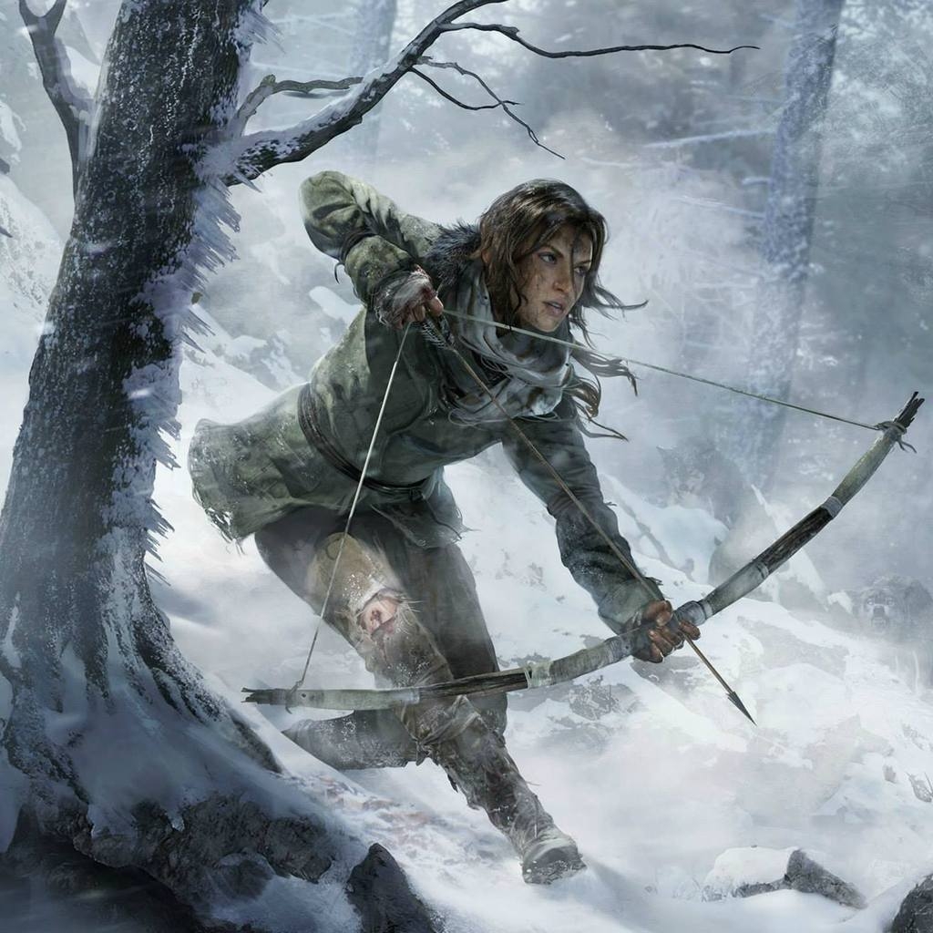 Rise of The Tomb Raider Bow for 1024 x 1024 iPad resolution
