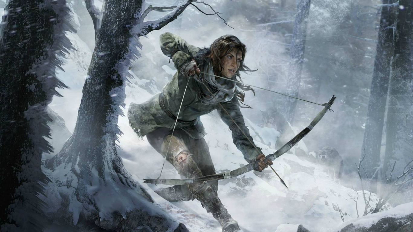 Rise of The Tomb Raider Bow for 1366 x 768 HDTV resolution