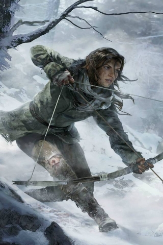 Rise of The Tomb Raider Bow for 320 x 480 iPhone resolution