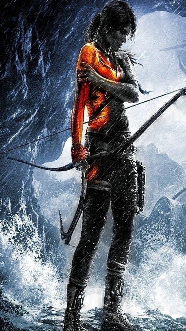 Rise of the Tomb Raider Character for 640 x 1136 iPhone 5 resolution