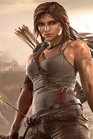 Rise of the Tomb Raider Lara Croft for 320 x 480 iPhone resolution