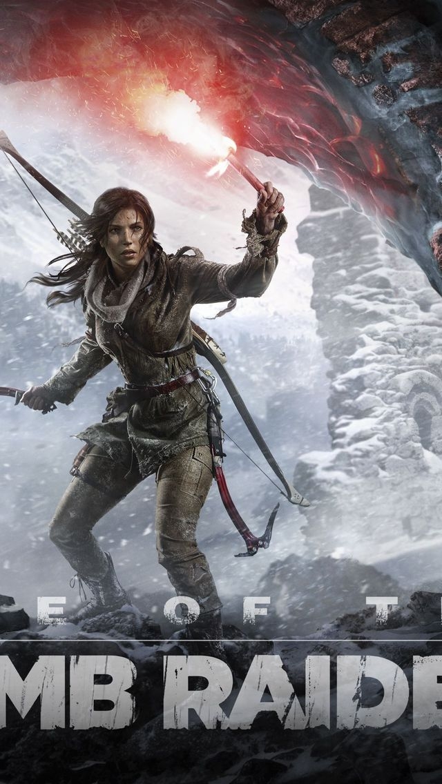 Rise Of The Tomb Raider Poster for 640 x 1136 iPhone 5 resolution