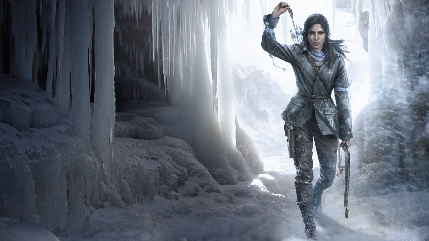 Rise of The Tomb Raider Video Game for 1366 x 768 HDTV resolution