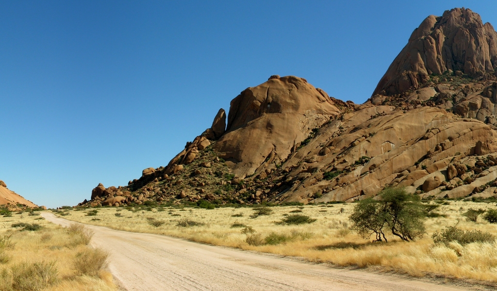 Road in Desert for 1024 x 600 widescreen resolution