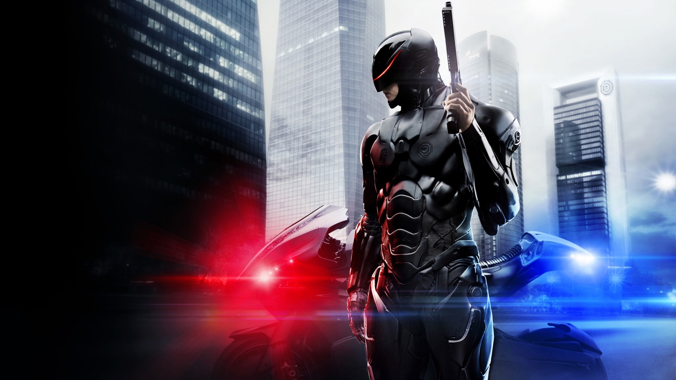 Robocop Movie 2014 for 1366 x 768 HDTV resolution