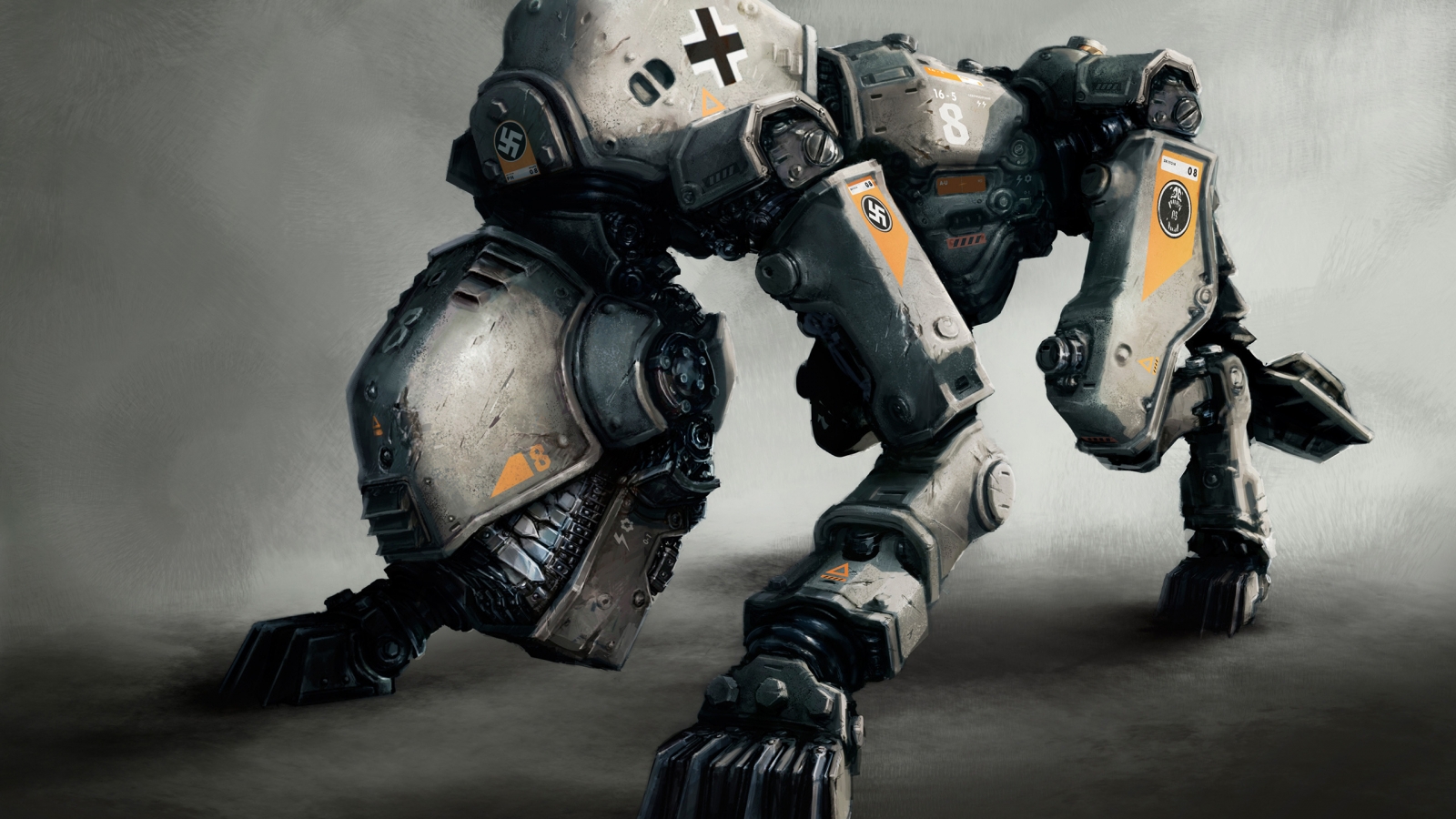 Robot from Wolfenstein The New Order for 1600 x 900 HDTV resolution