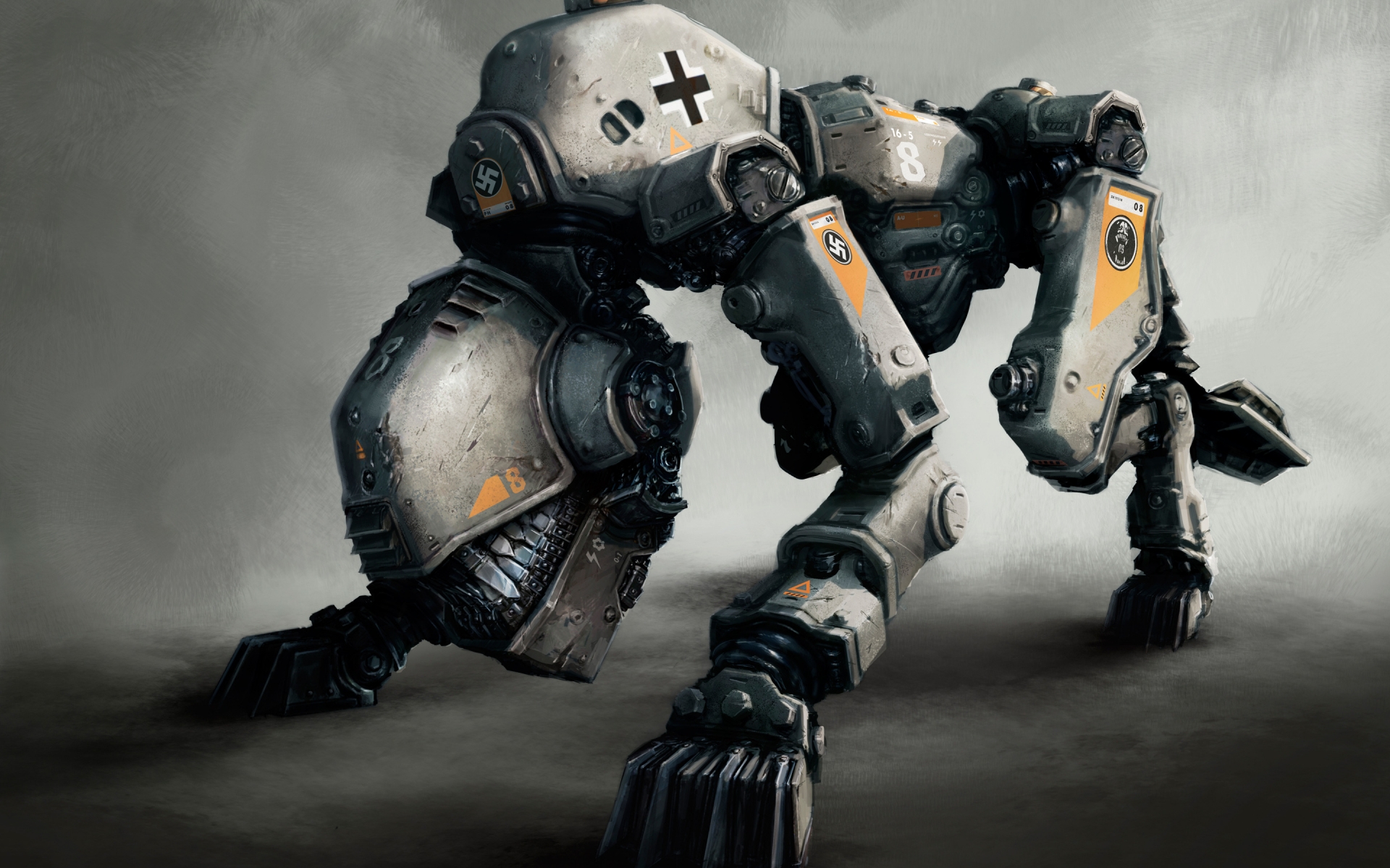 Robot from Wolfenstein The New Order for 1920 x 1200 widescreen resolution