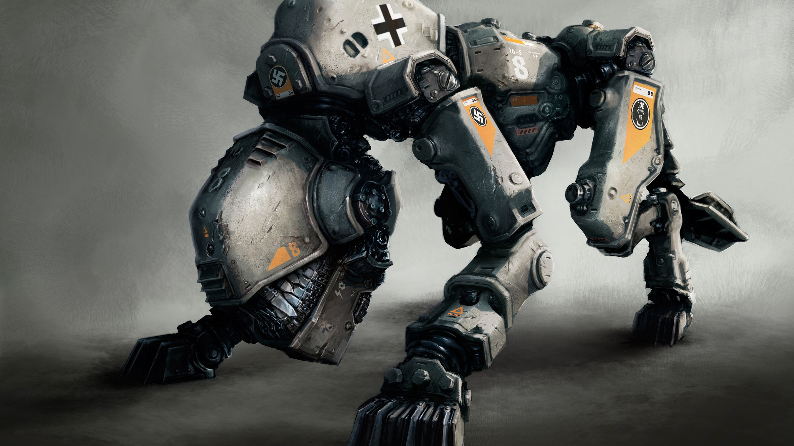 Robot from Wolfenstein The New Order for 2560x1440 HDTV resolution