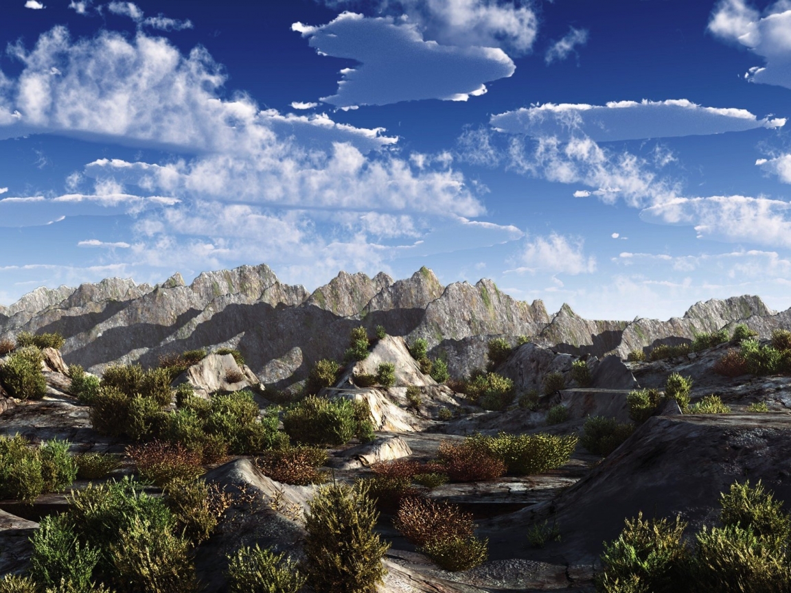 Rocky landscape for 1152 x 864 resolution