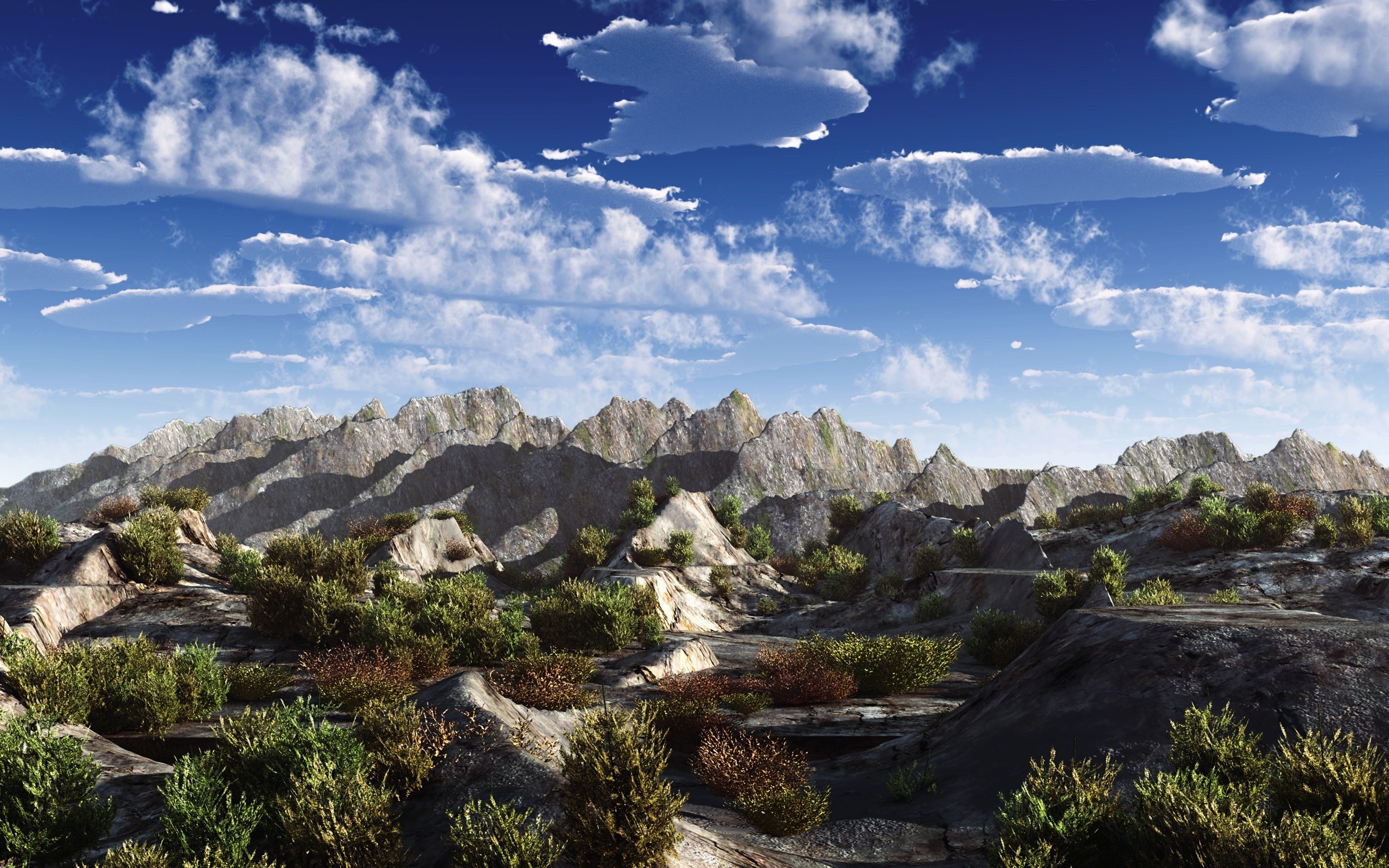 Rocky landscape for 2560 x 1600 widescreen resolution