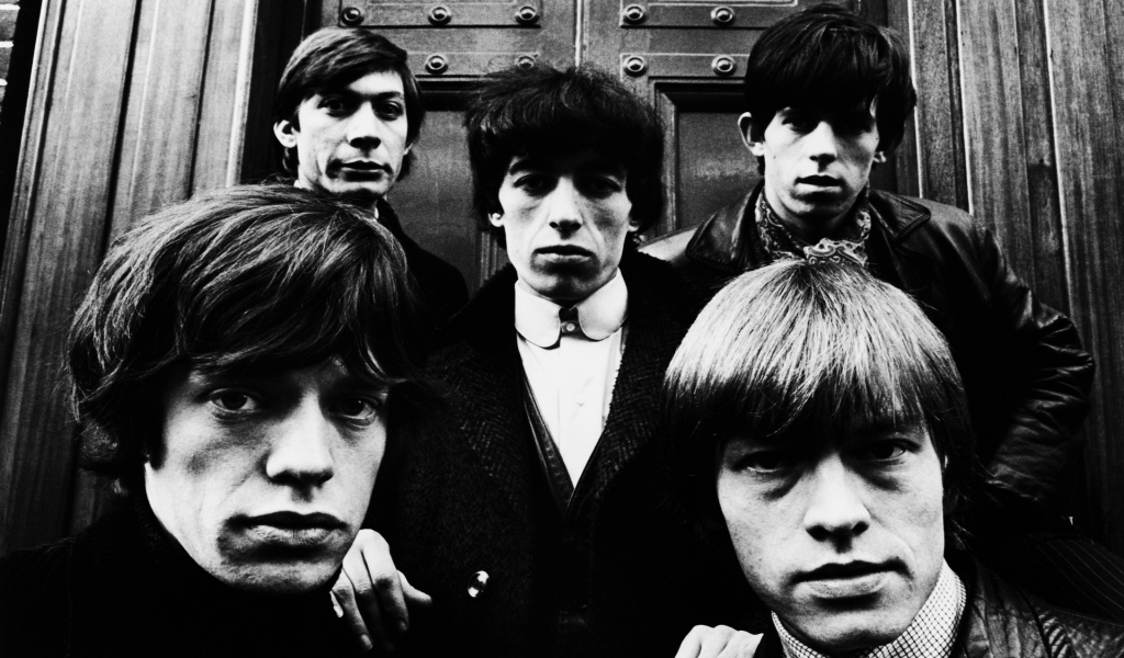 Rolling Stones Black and White for 1024 x 600 widescreen resolution