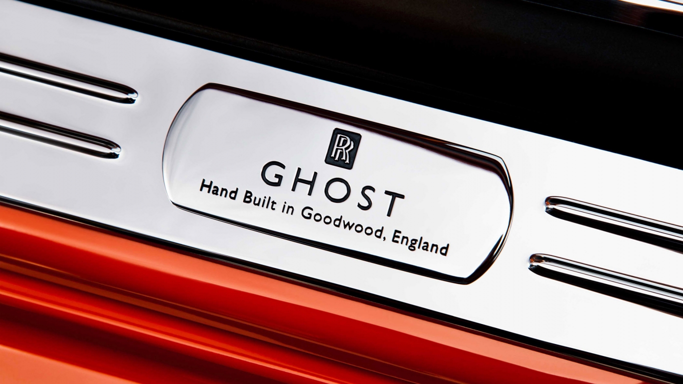 Rolls Royce Ghost Logo for 1366 x 768 HDTV resolution