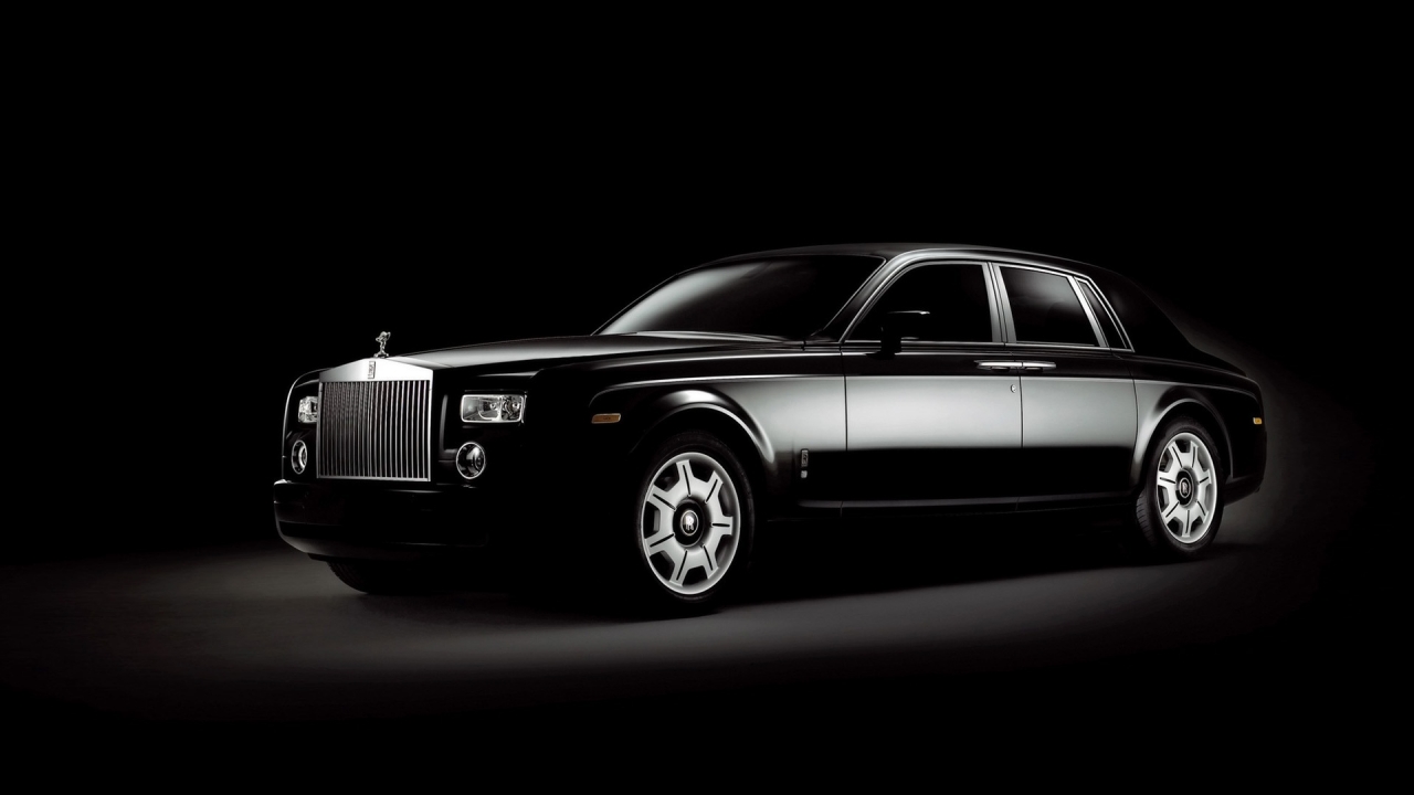 Rolls Royce Phantom Black for 1280 x 720 HDTV 720p resolution