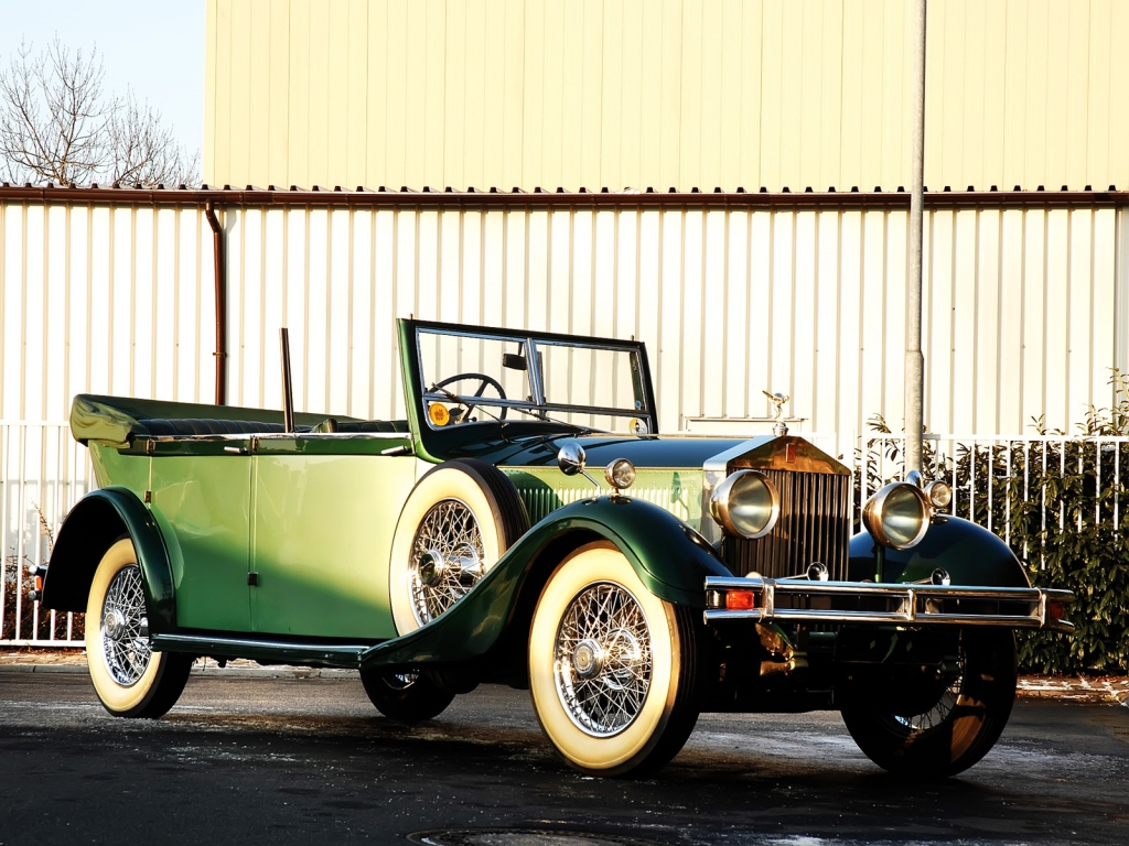 Rolls Royce Phantom Cabriolet Hunting 1929 for 1024 x 768 resolution