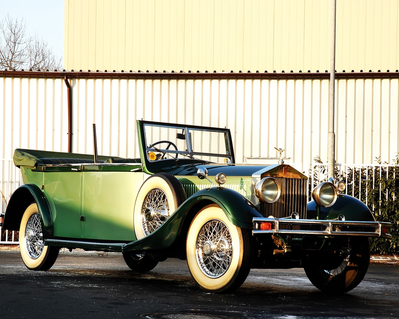 Rolls Royce Phantom Cabriolet Hunting 1929 for 1280 x 1024 resolution