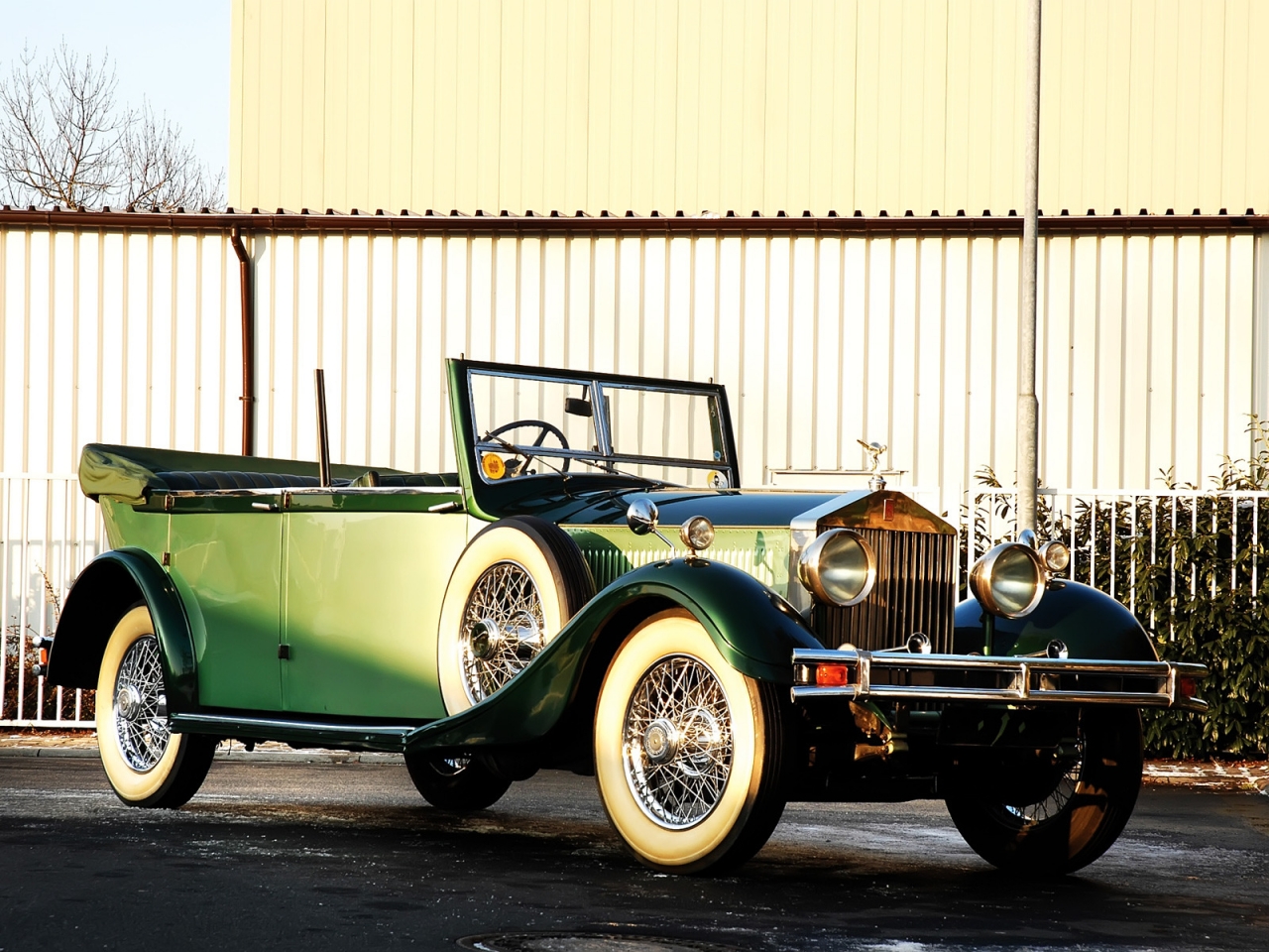 Rolls Royce Phantom Cabriolet Hunting 1929 for 1280 x 960 resolution