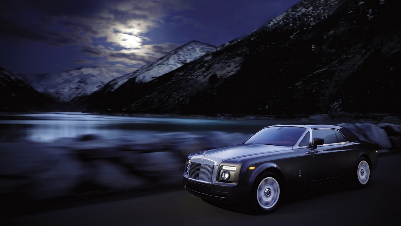 Rolls Royce Phantom Coupe Night 2010 for 1280 x 720 HDTV 720p resolution
