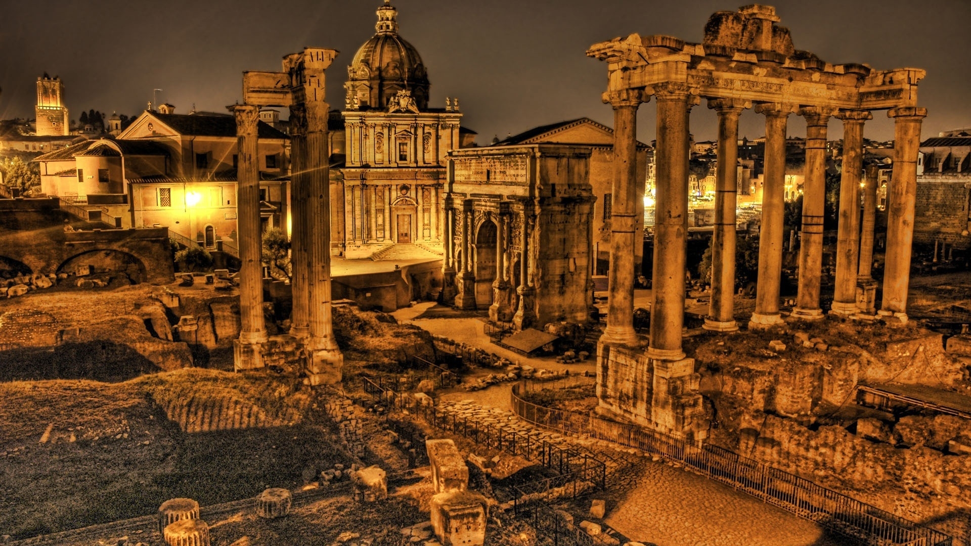 Rome Ruins for 1920 x 1080 HDTV 1080p resolution