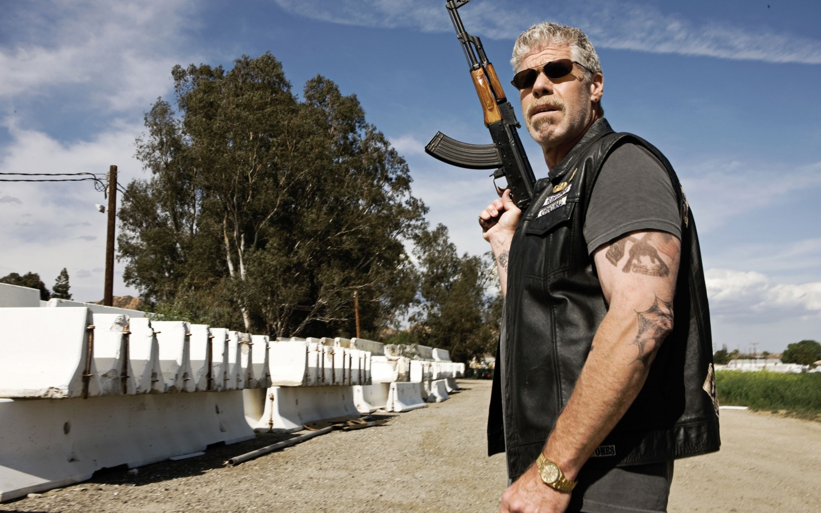 Ron Perlman Sons of Anarchy for 1680 x 1050 widescreen resolution