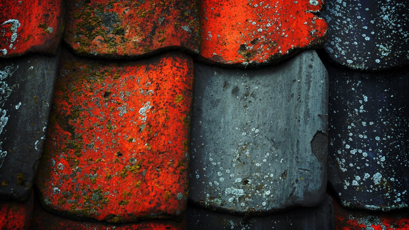 Roof Tile Texture for 1366 x 768 HDTV resolution