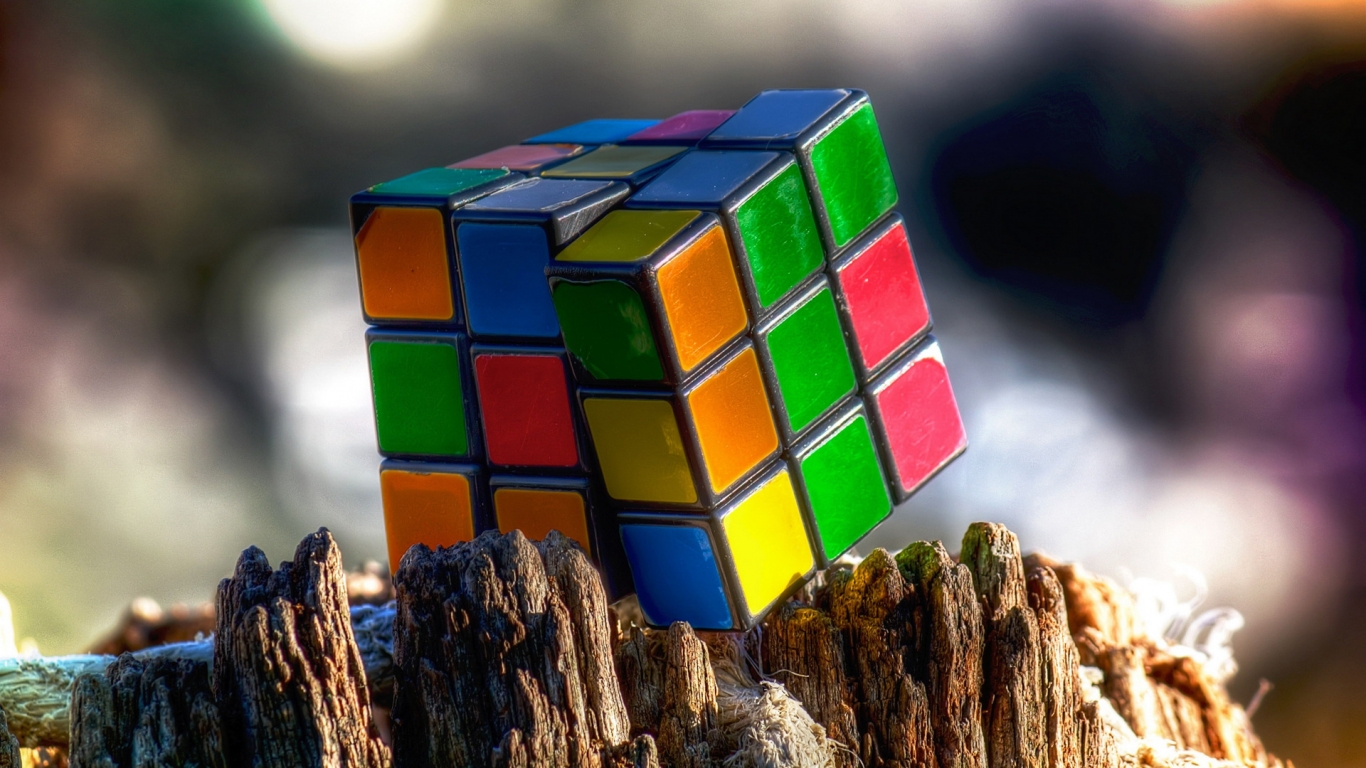 Rubiks Cube for 1366 x 768 HDTV resolution