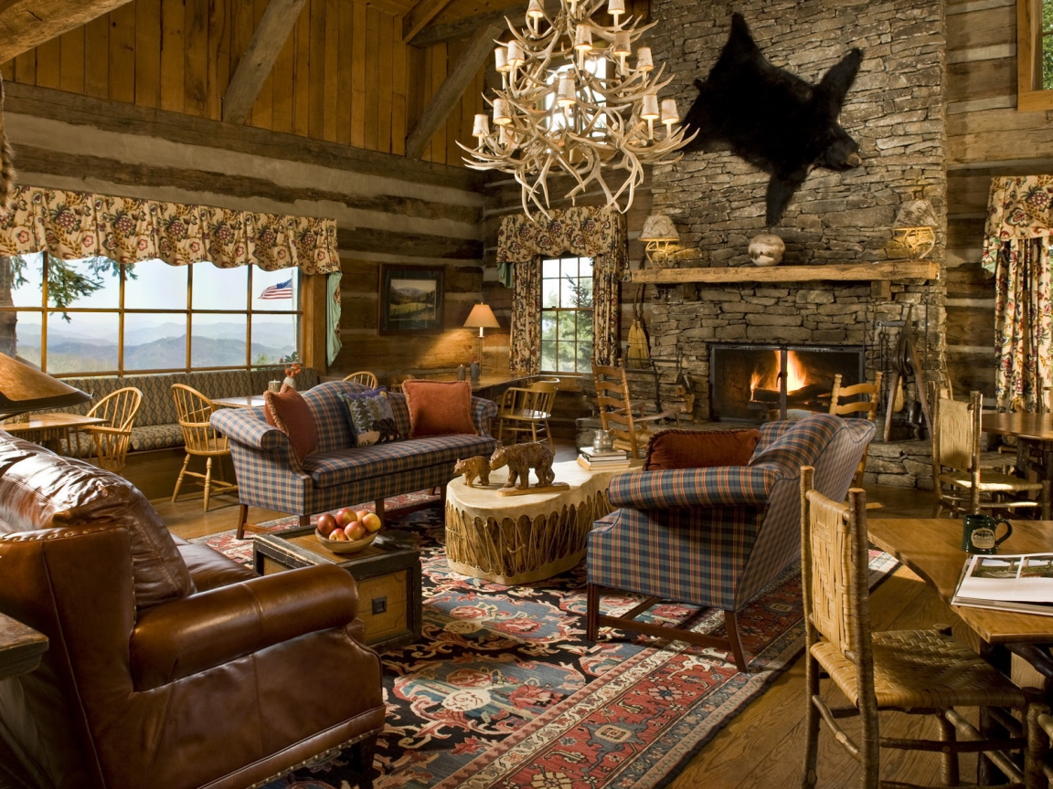 Rustic Living Room for 1152 x 864 resolution