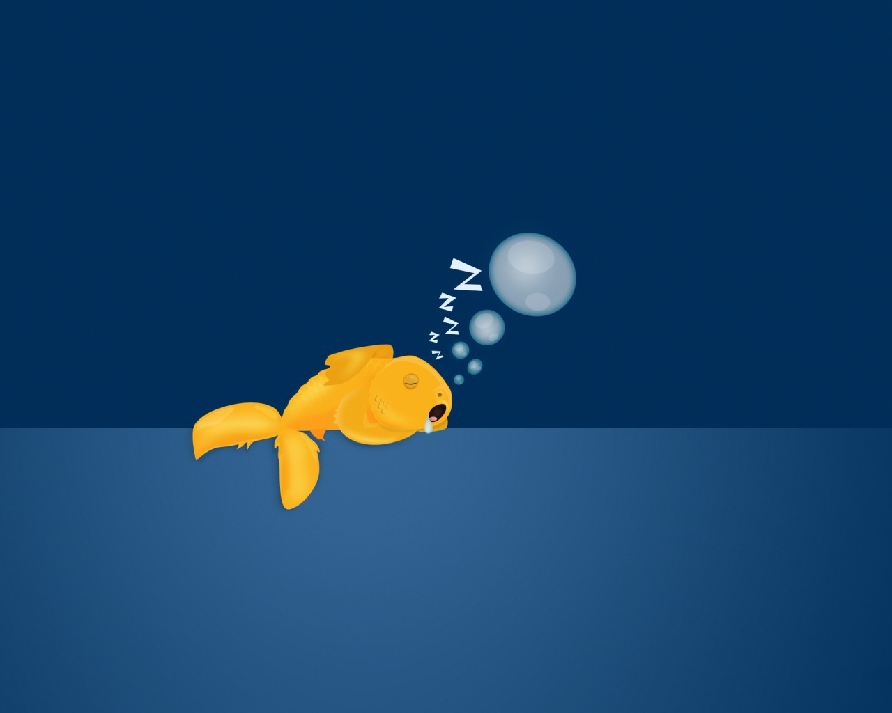 Sad Gold Fish for 1280 x 1024 resolution