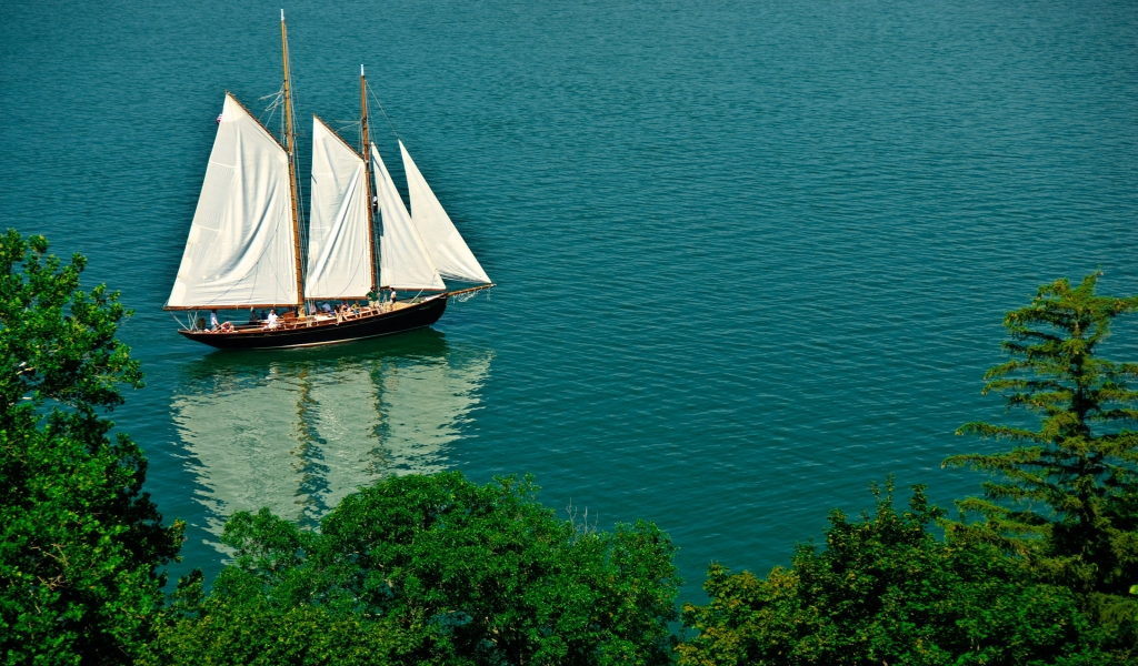 Sailing Boat for 1024 x 600 widescreen resolution