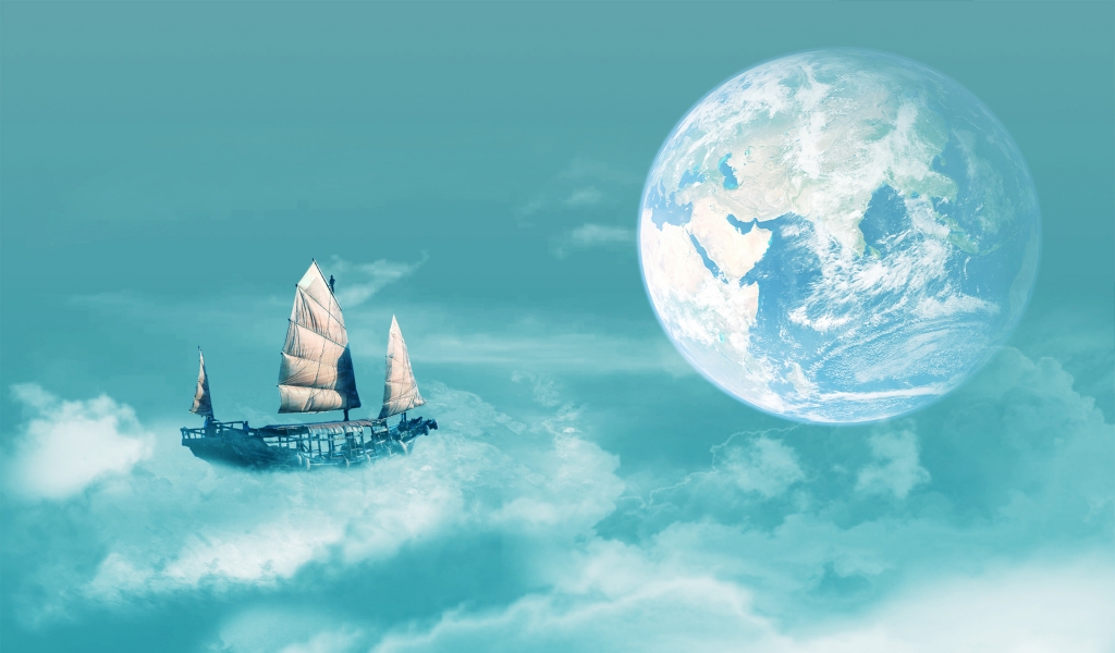 Sailing to Earth for 1024 x 600 widescreen resolution