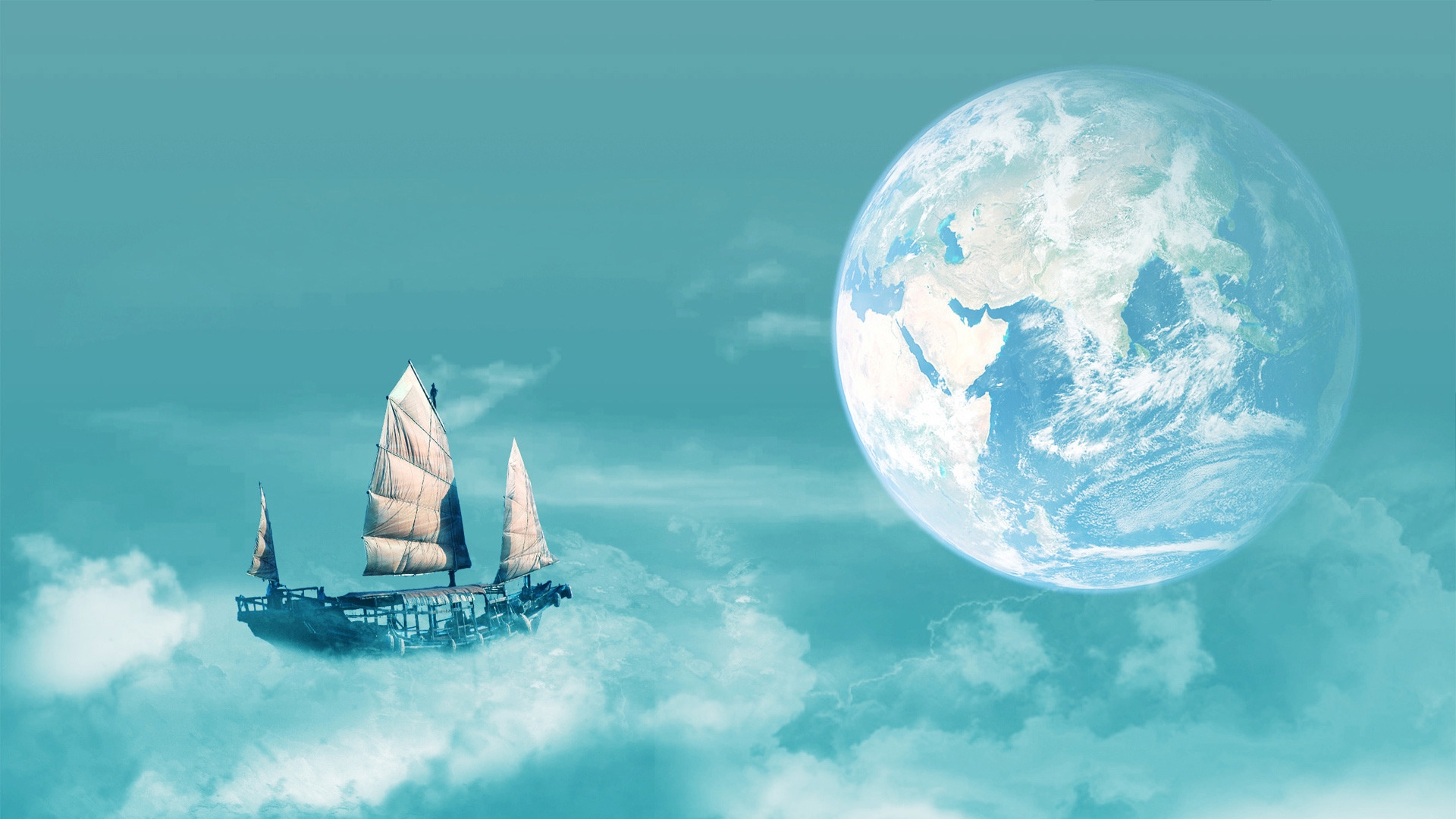 Sailing to Earth for 1920 x 1080 HDTV 1080p resolution