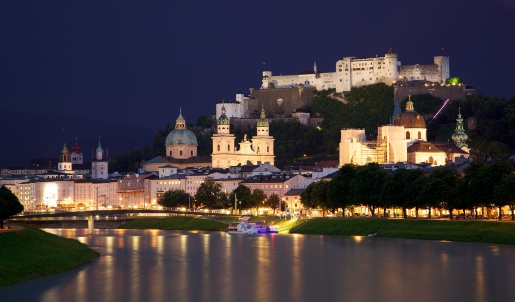 Salzburg Austria for 1024 x 600 widescreen resolution