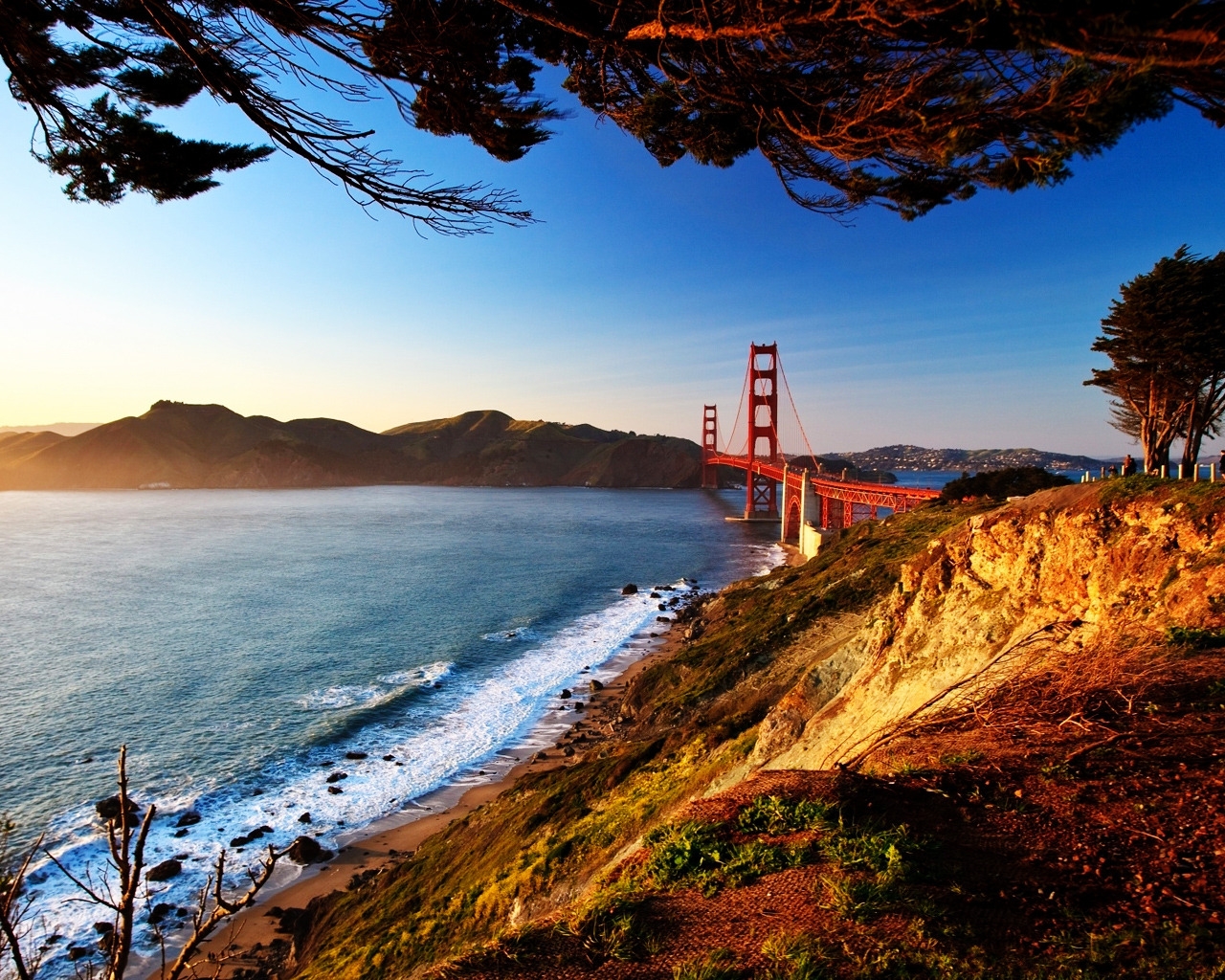 San Francisco Bridge View for 1280 x 1024 resolution