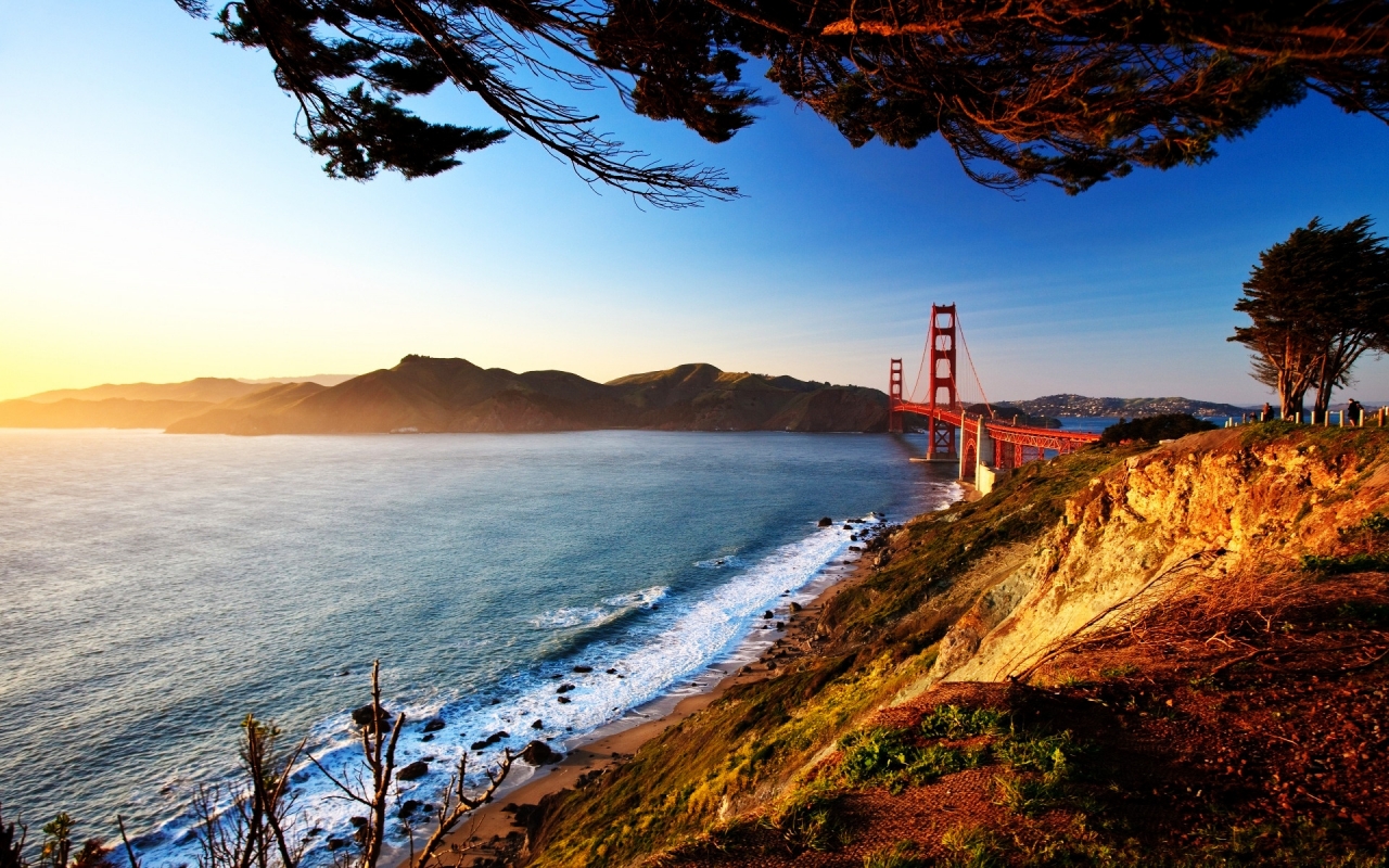 San Francisco Bridge View for 1280 x 800 widescreen resolution