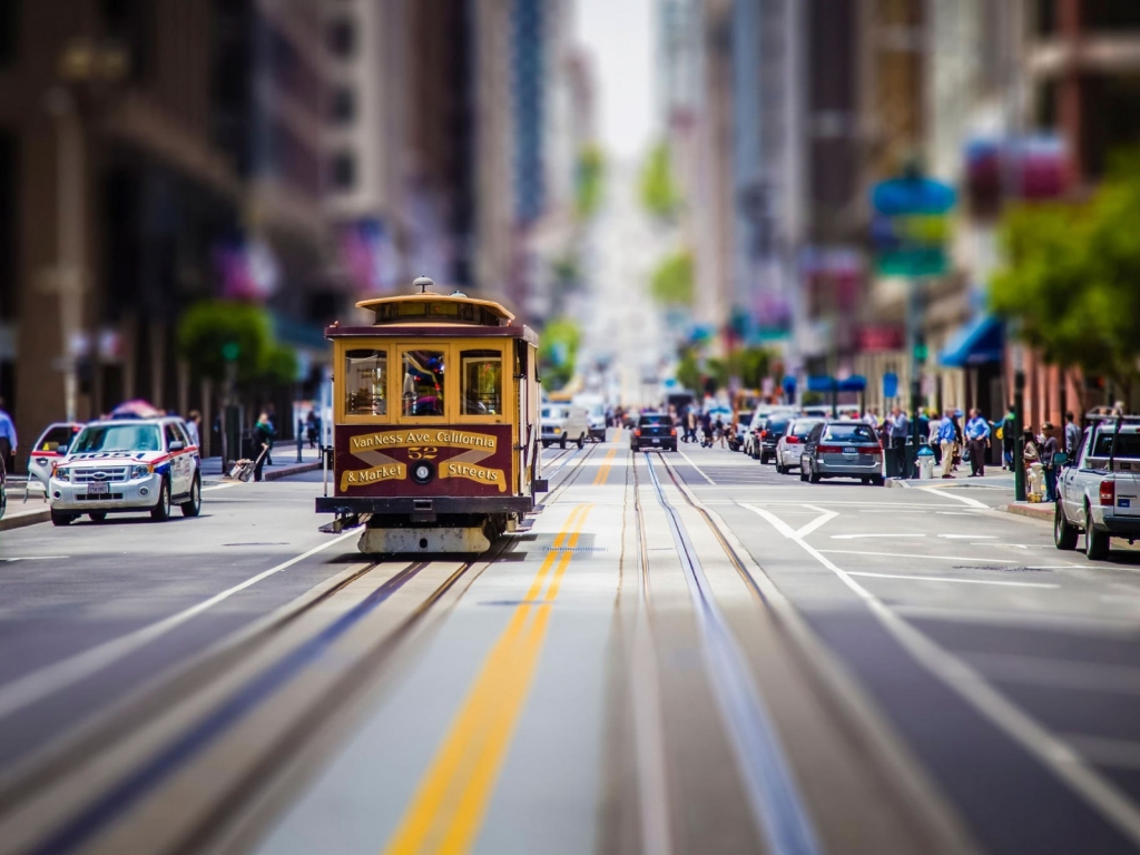 San Francisco Vintage Tram for 1024 x 768 resolution
