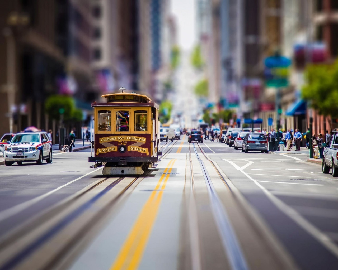 San Francisco Vintage Tram for 1280 x 1024 resolution