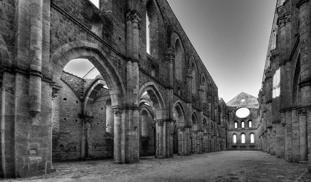 San Galgano Abbey for 1024 x 600 widescreen resolution
