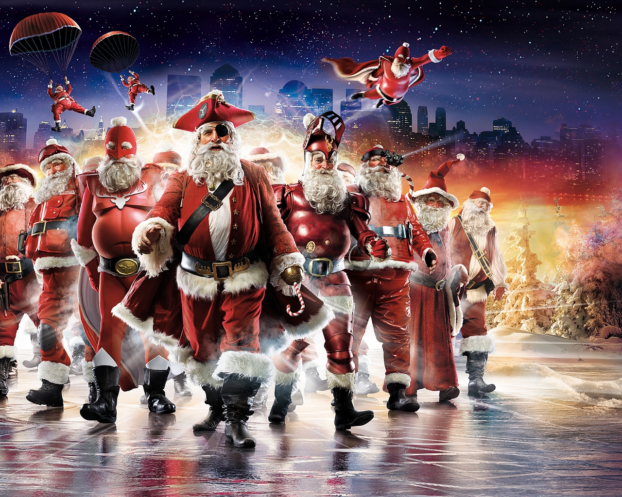 Santa Heroes for 1280 x 1024 resolution