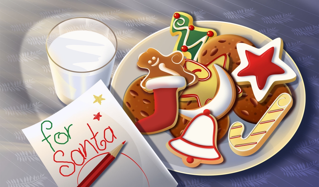 Santa Sweets for 1024 x 600 widescreen resolution