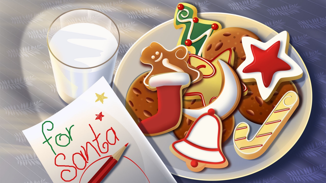 Santa Sweets for 1280 x 720 HDTV 720p resolution
