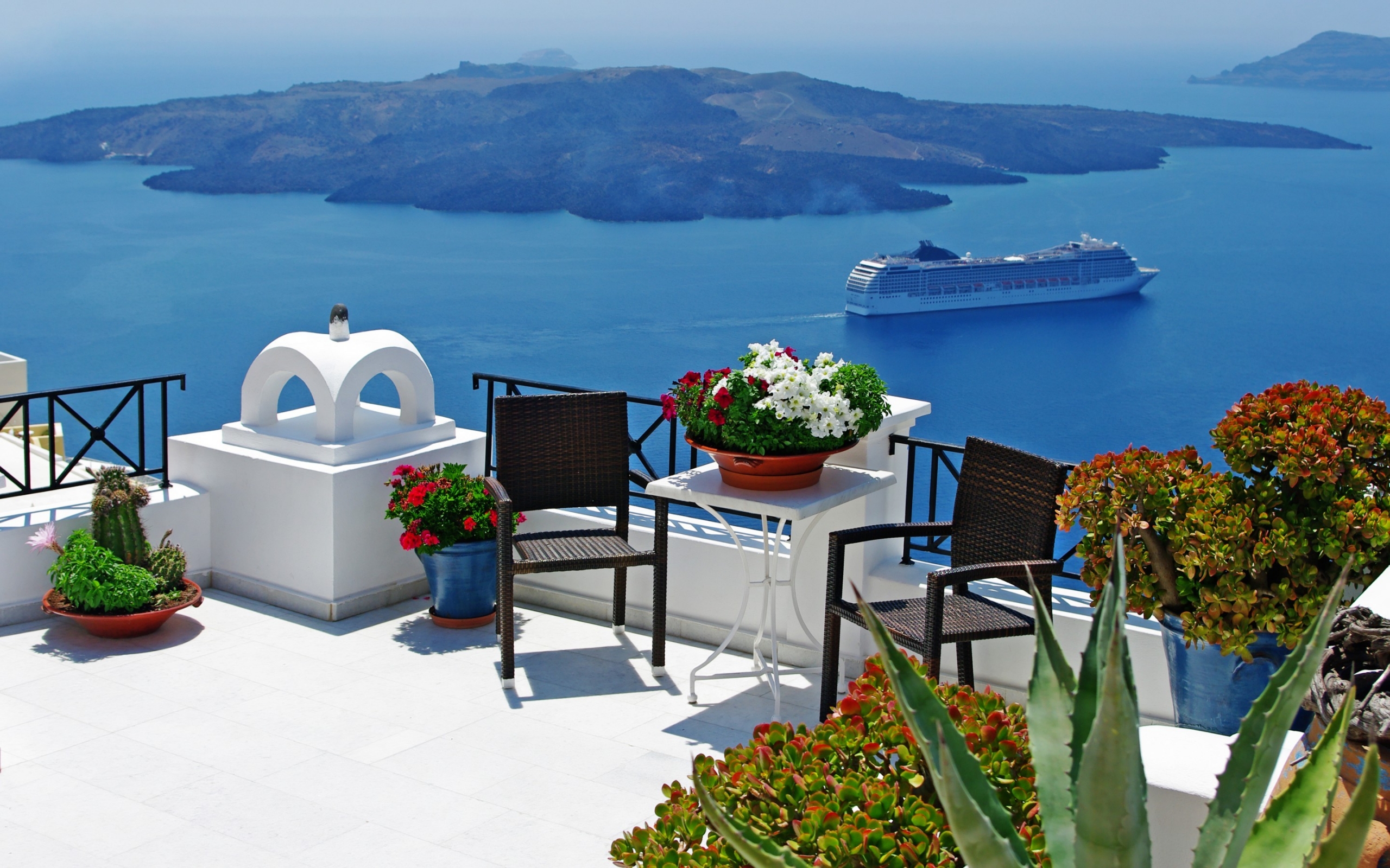 Santorini Corner for 2560 x 1600 widescreen resolution