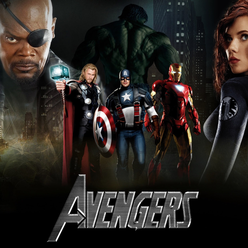 Scarlett Johansson The Avengers 2 for 1024 x 1024 iPad resolution