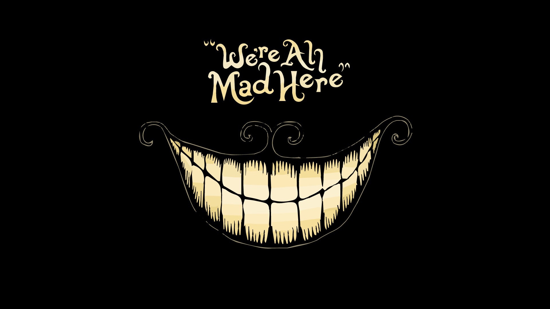Scary Cartoon Smile for 1920 x 1080 HDTV 1080p resolution