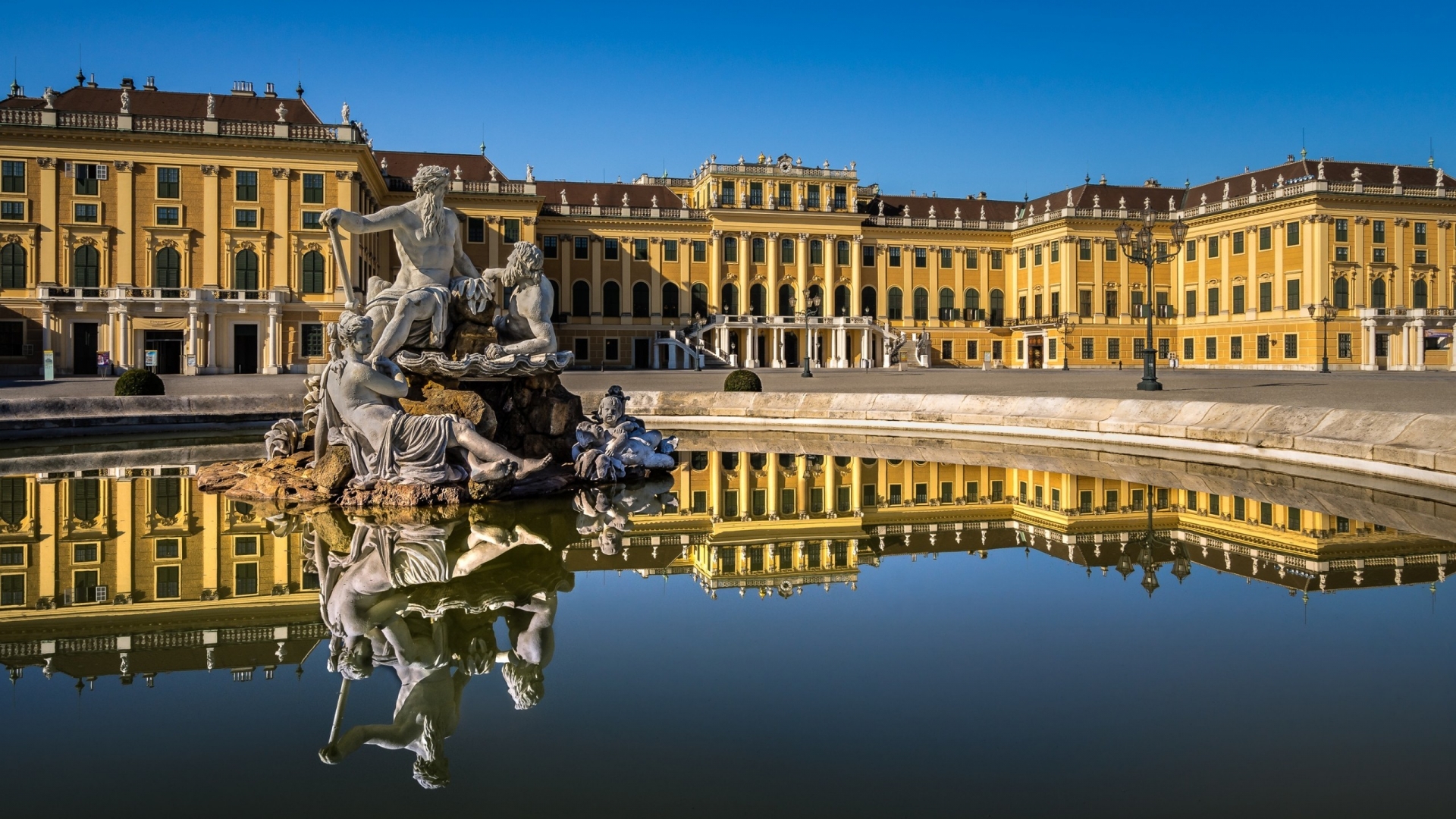 Schonbrunn Palace View for 1920 x 1080 HDTV 1080p resolution