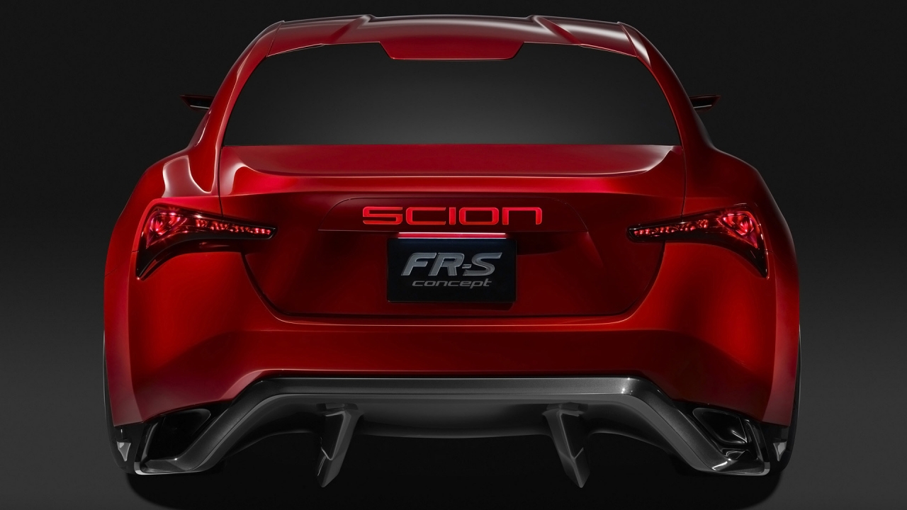 Scion FR S Concept Rear for 1280 x 720 HDTV 720p resolution